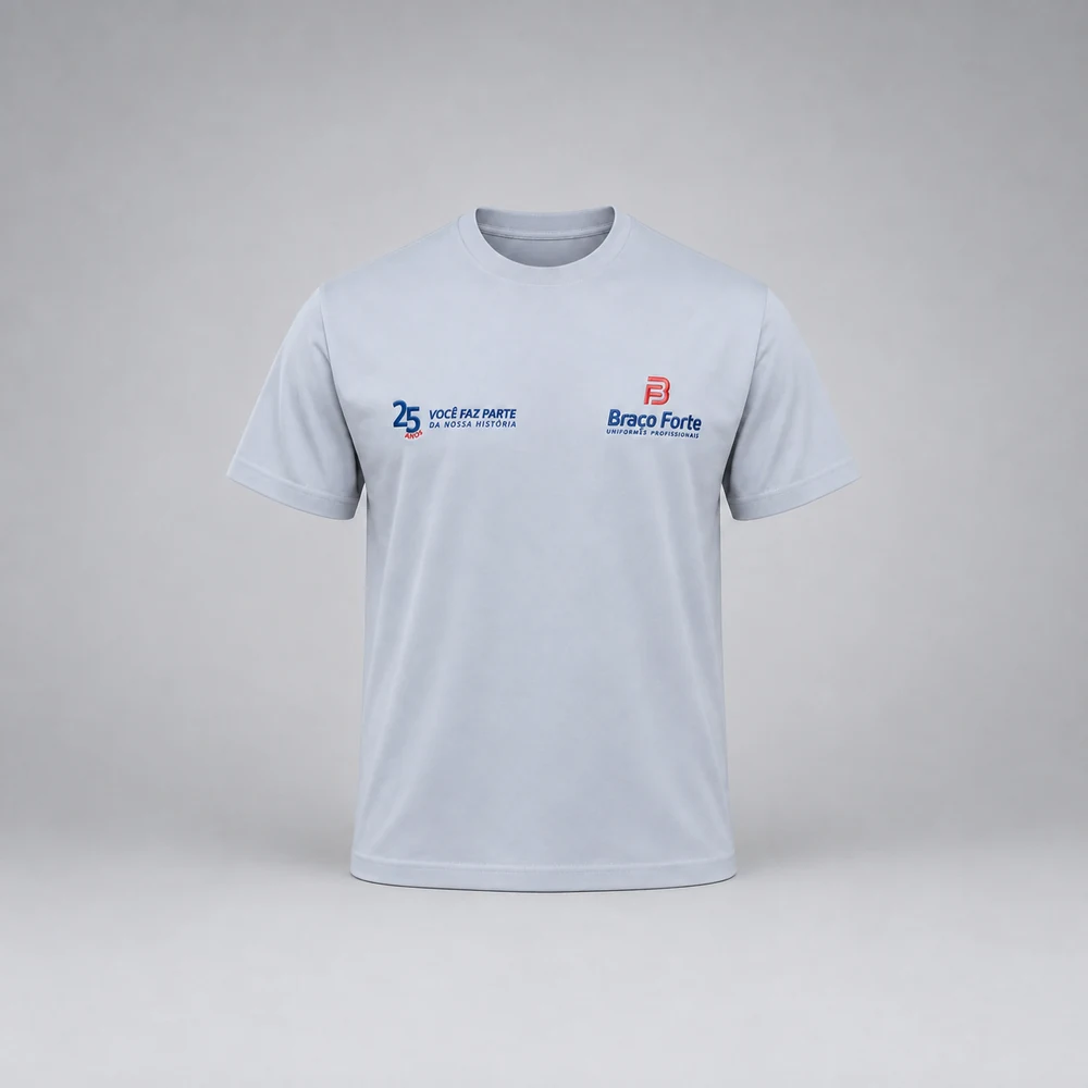 Camiseta gola careca